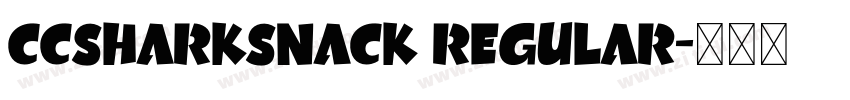 CCSharkSnack Regular字体转换